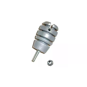 Aislador gris con tuerca